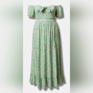 Torrid Gauze Floral Maxi Dress